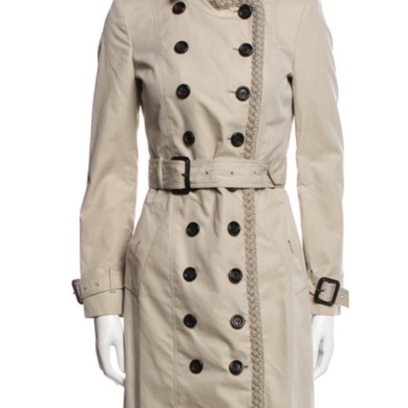 🔥🔥BURBERRY GABARDINE ROPE TRIM TRENCH COAT-SPECIAL EDITION🔥🔥 - Picture 2 of 9